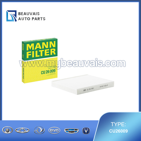 MANN CU26009 Air conditioning filter - single effect