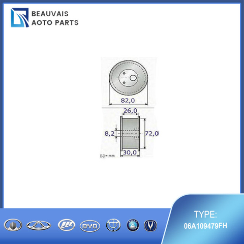 06A109479FH Timing tensioner B50