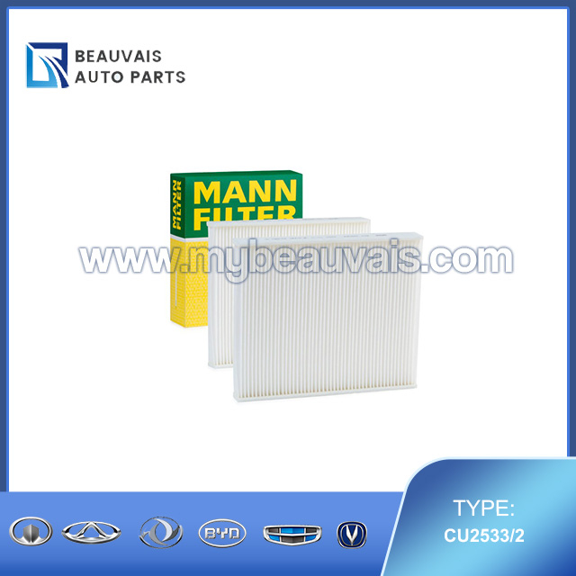 MANN CU2533-2 Air Conditioning Filter Without Carbon
