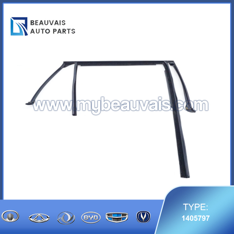 Rear right door glass guide slot