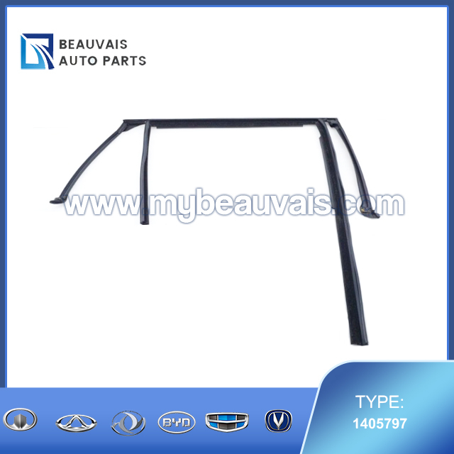 Rear right door glass guide slot
