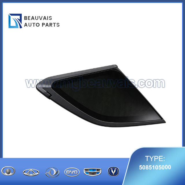 Left side C-pillar corner window glass