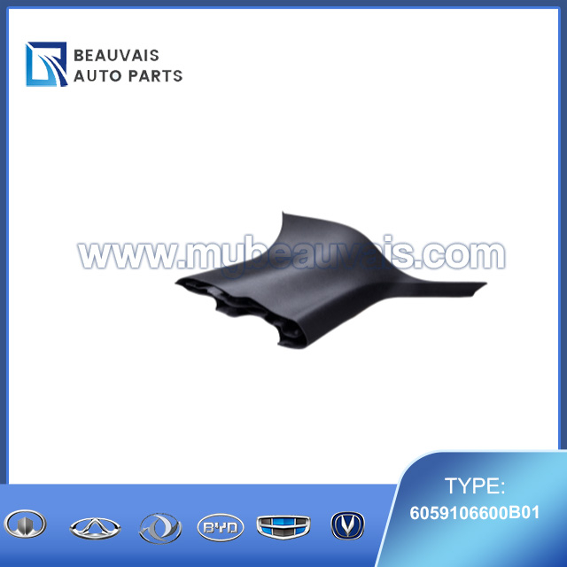 Left D-pillar upper trim panel assembly